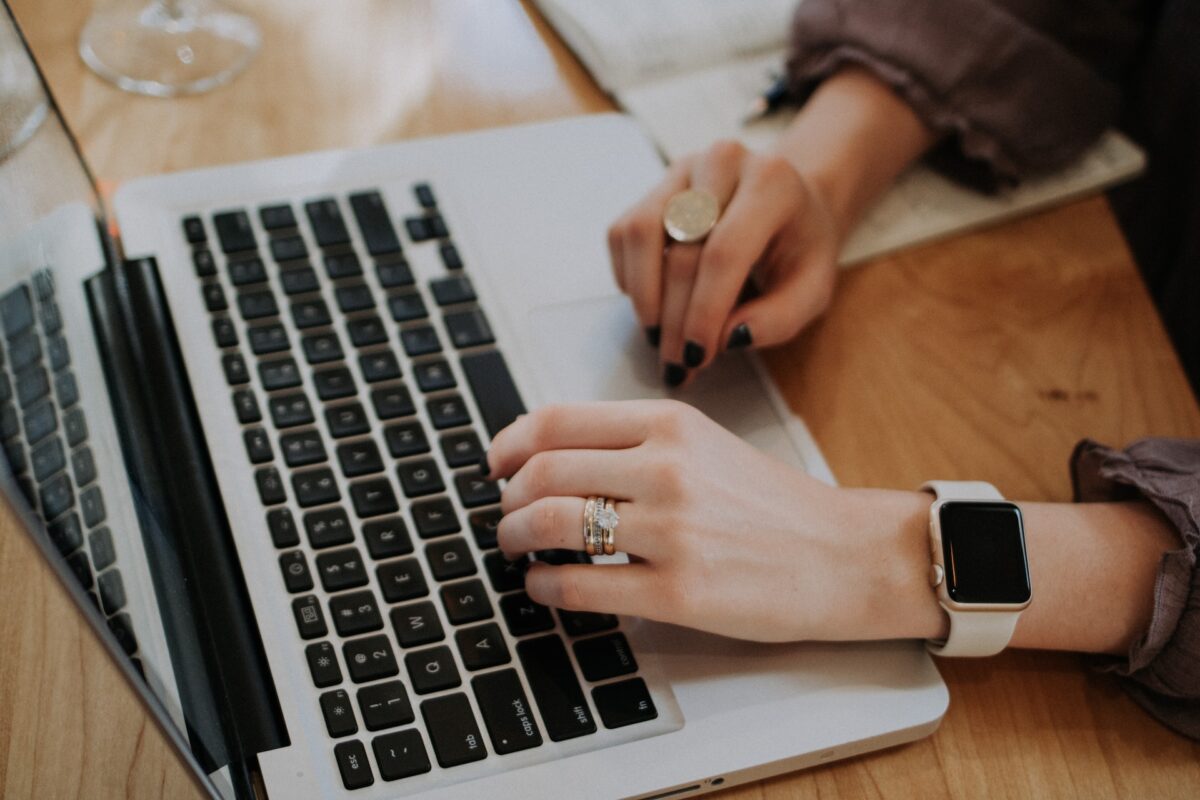 girl sitting at the computer