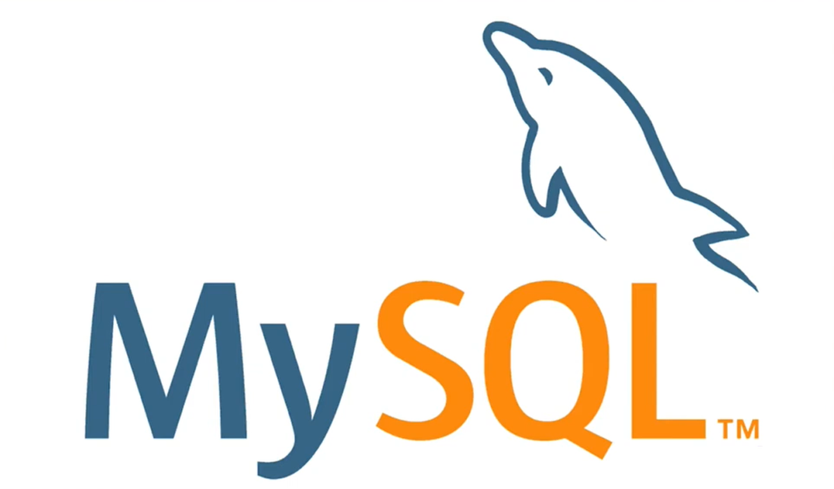 mysql and logo on plain background